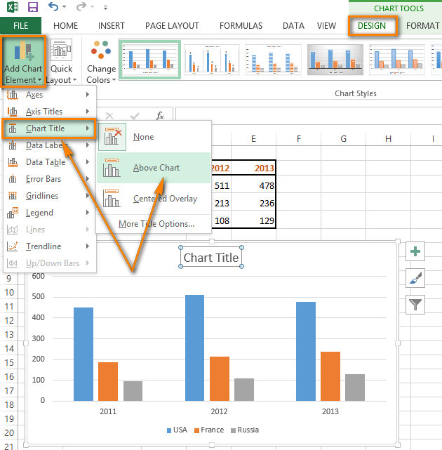 How to create graph from data in excel sheet